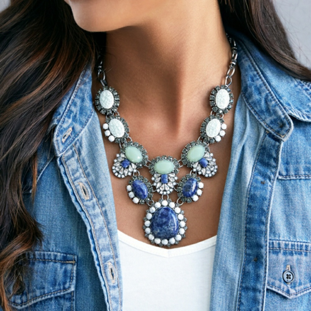 Tangier convertible statement necklace